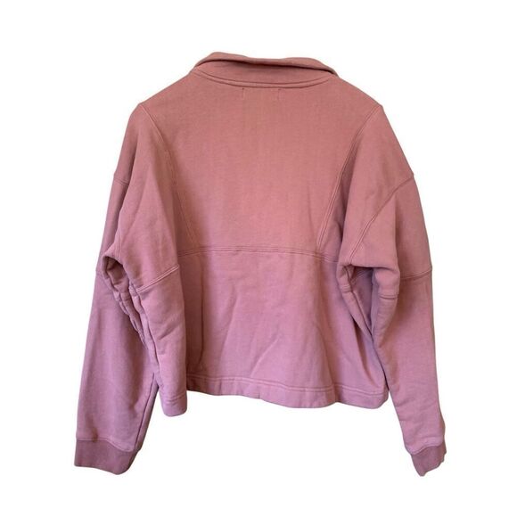 Spiritual Gangster Shay 1/2 Zip Pullover Sweatshirt Deep Rust Size S - Picture 4 of 12